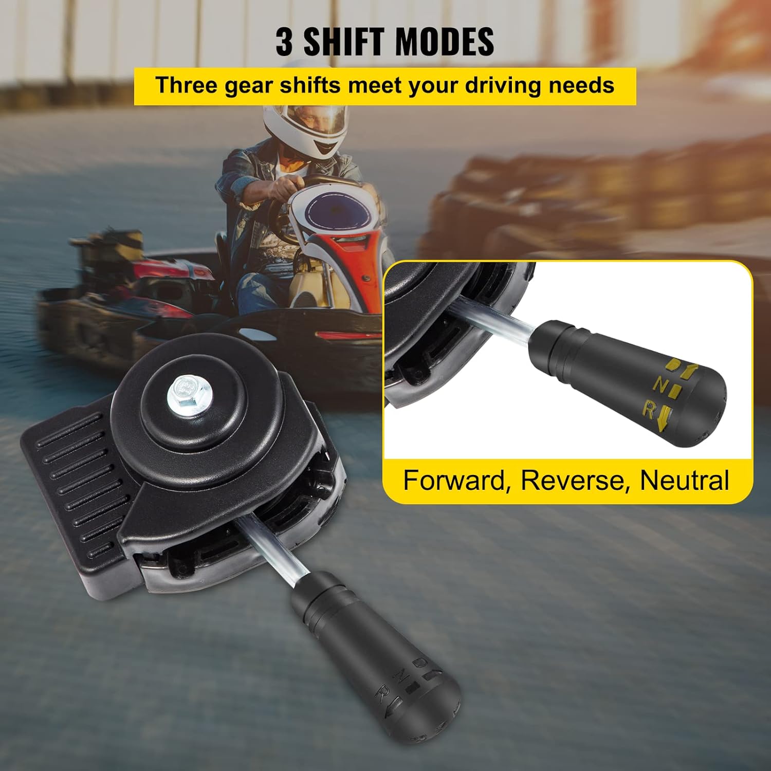 Mophorn Go Kart Forward Reverse Gear Box 10T #40/41 12T #35 Go Karts Accessories TAV2 30 40 41 For 2HP-7HP Engine, Transmission Local Honor, 3 Shift Modes, ONLY Works with 30 Series Torque Converter