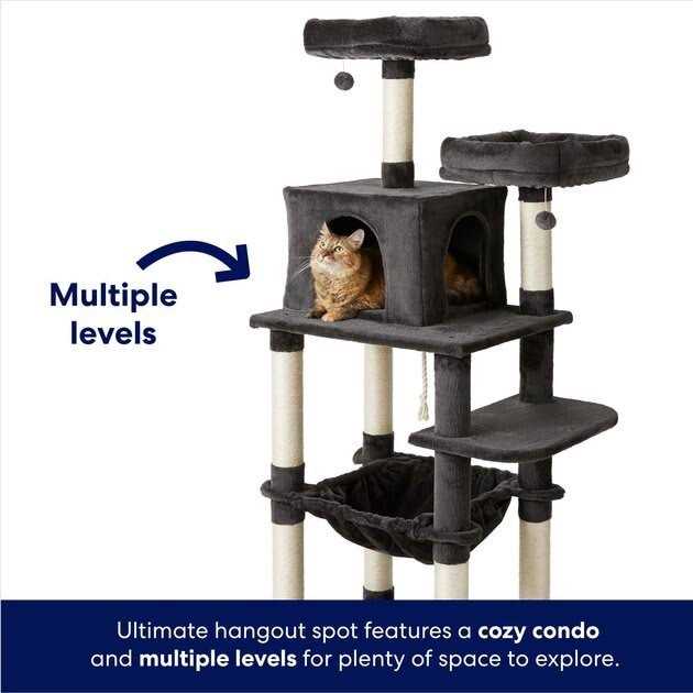 Frisco 64-in Cat Tree with Hammock - Pet Supplies online store