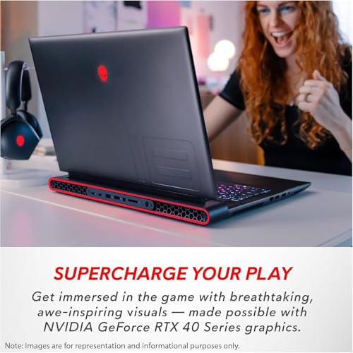 Alienware M18 Gaming Laptop 2024, 18" FHD+ 480Hz, AMD Ryzen 9-7845HX Up to 5.2GHz, GeForce RTX 4070, 16GB DDR5, 1TB SSD, WiFi6E, AlienFX RGB Backlit KB, Microsoft Office Lifetime License & Win11 Pro