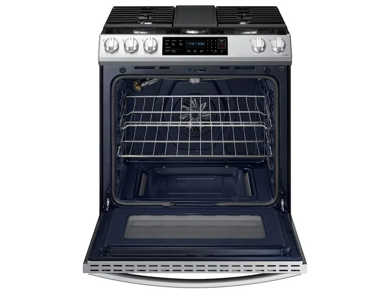 SAMSUNG NX60T8311SS 6.0 cu. ft. Smart Slide-in Gas Range with Convection in Stainless Steel