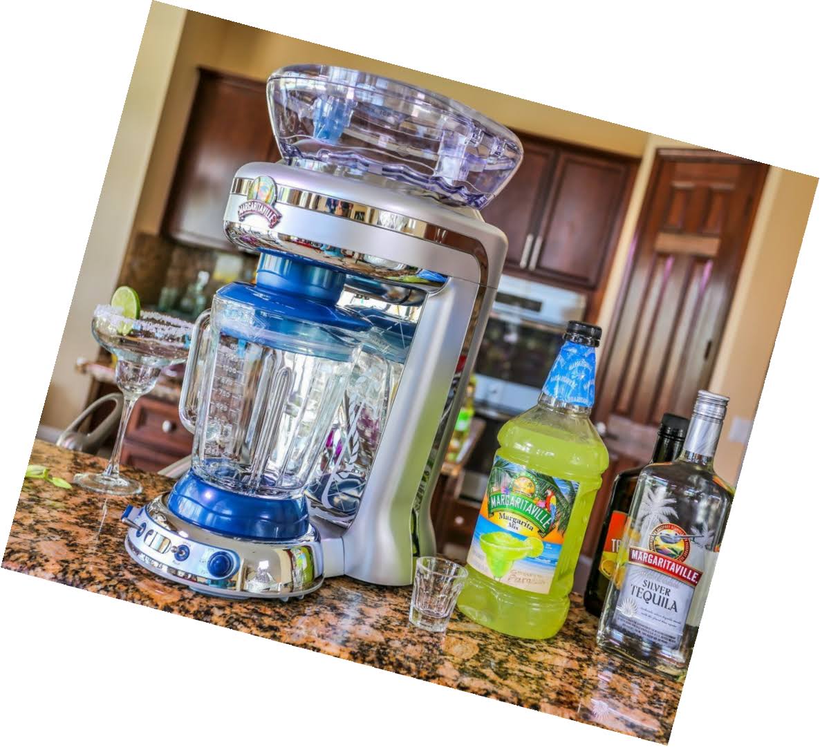 Margaritaville Key West Frozen Concoction Maker with Easy Pour Jar and XL Ice Reservoir