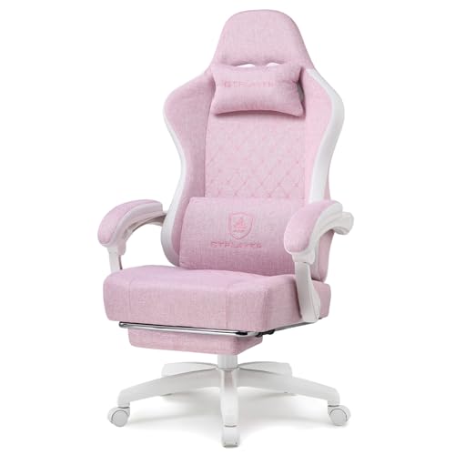 GTPLAYER Gaming Chair, Computer Office Chair with Pocket Spring Cushion, Linkage Armrests and Footrest, High Back Ergonomic Computer Chair with Lumbar Support Task Chair with Footrest
