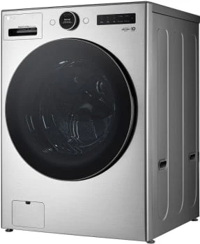 LG WM6998HBA 5 Cu. Ft. Black Steel Front Load All-In-One Washer/Dryer Combo