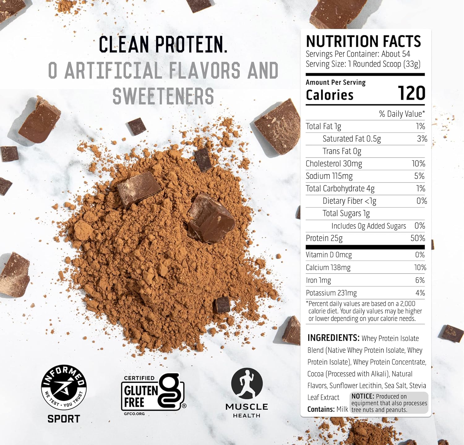 Ascent Whey 4 lb + Plant Protein Powder 18 Servings - Chocolate
