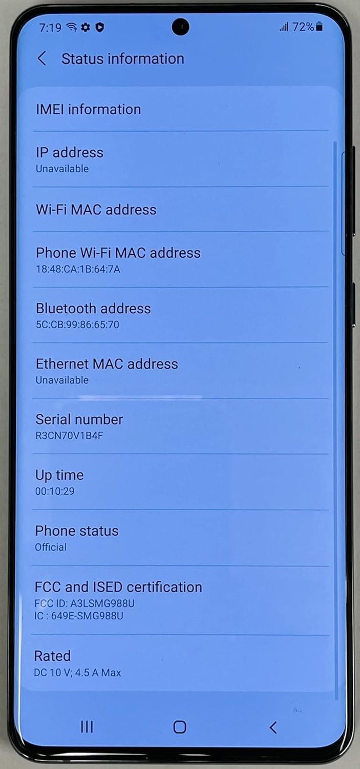 Samsung Galaxy S20 Ultra, 128GB, Cosmic Gray - Fully Unlocked (Renewed)