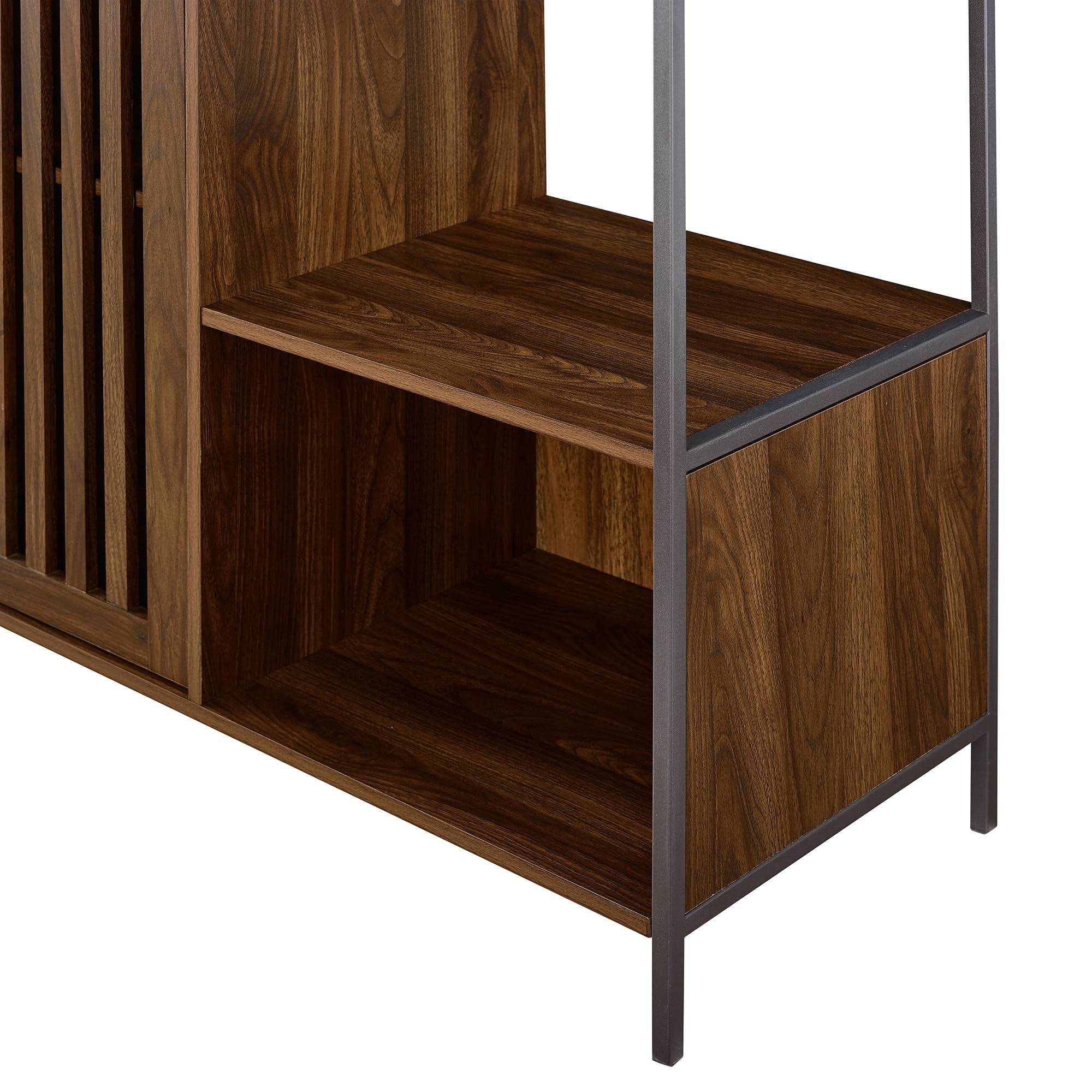 Strick u0026 Bolton 72-Inch Slat Door Hall Tree - Dark Walnut