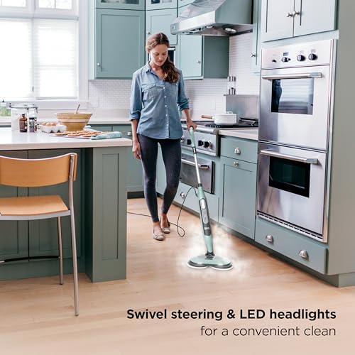Shark Steam & Scrub with Steam Blaster Technology All-in-One Hard Floor Steam Mop with 3 Steam Modes & LED Headlights S8201
