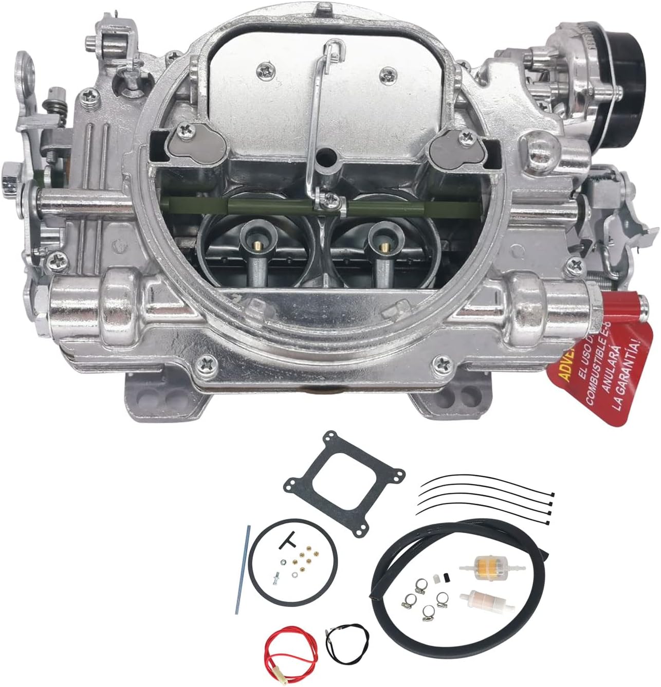 1406 Carburetor Replacement for Performer 600 CFM 4 Barrel AFB-style Square Bore Performance Carburetor with Air Value Secondary Manual Electric Choke (1406 Carburetor)