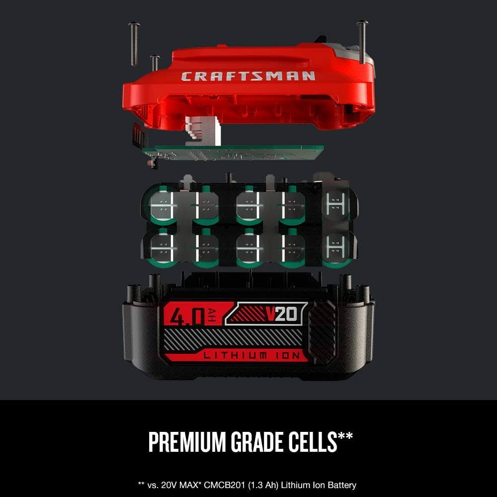 Craftsman CMCB204-2 20V 4.0Ah Lithium Ion Battery 2-Pack