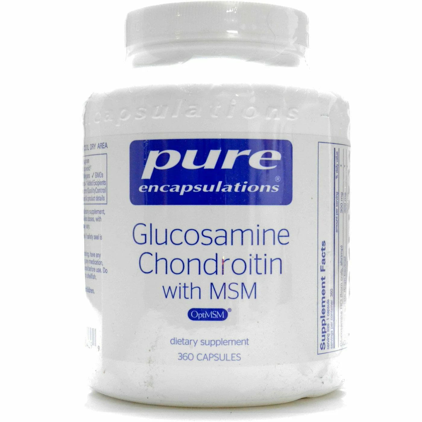 Glucosamine Chondroitin with MSM by Pure Encapsulations - Kansas Nuitrition - HNZSDS