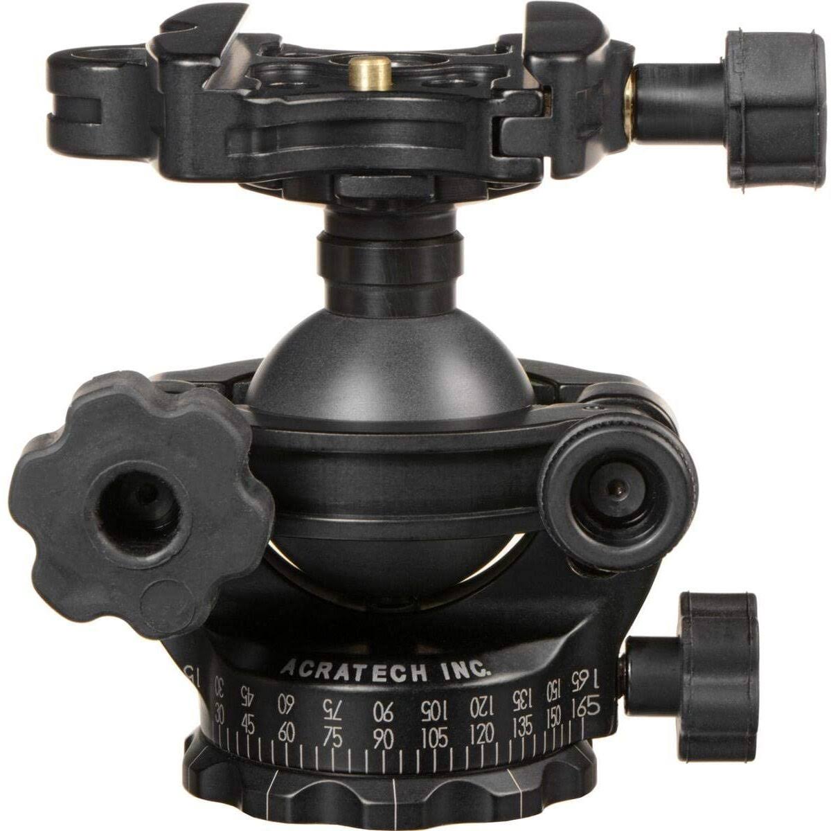 Acratech GPS Ballhead with Gimbal Feature, Panoramic Head, with All Rubber Knobs, Quick Release / Detent Pin and Level, Supports