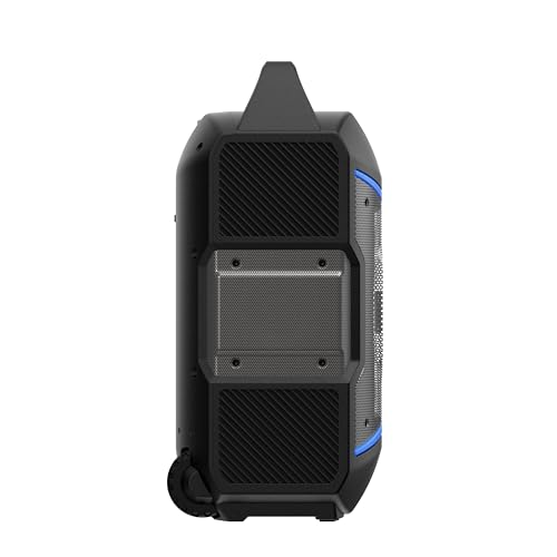 ION Block Rocker - Portable Bluetooth Outdoor Party Speaker with Karaoke Microphone, Battery, 4 Speakers, Radio, USB Port, App, Water-Resistant, 120W