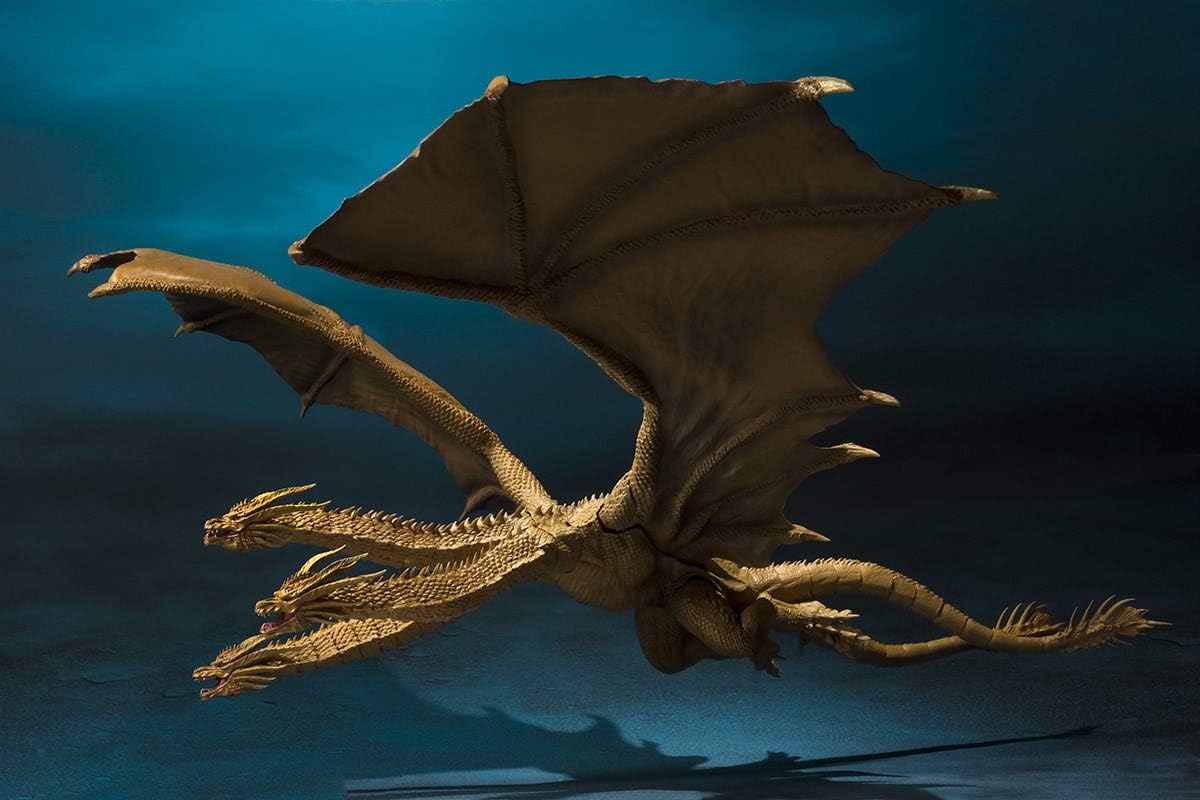 TAMASHII NATIONS Bandai S.H. MonsterArts King Ghidorah 2019 "Godzilla: King of The Monsters Action Figure