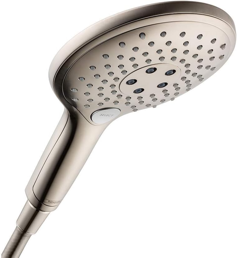 hansgrohe Raindance Select S Easy Install 6-inch Handheld Shower Head Modern 3 CaresseAir, Mix, RainAir 28588001