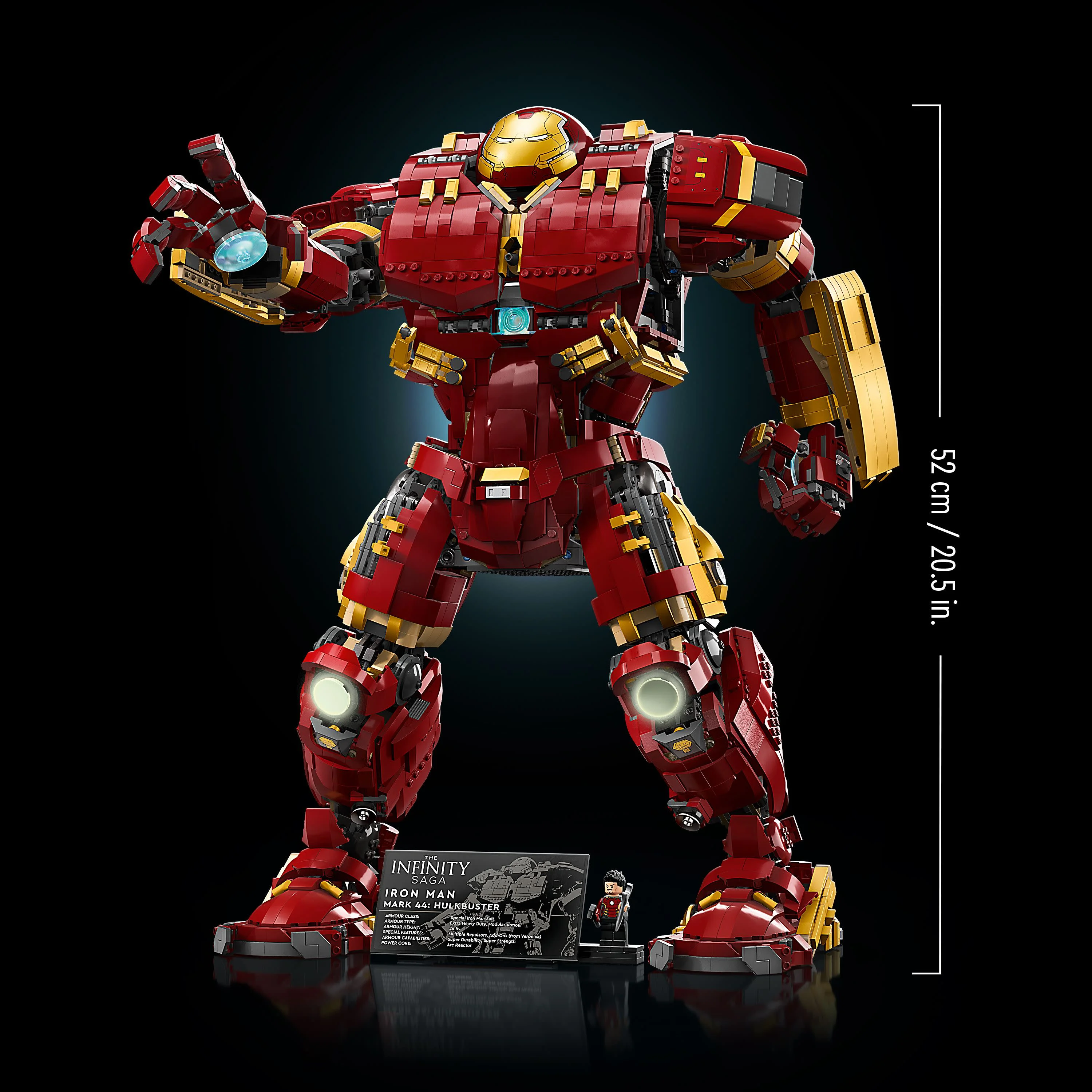 LEGO Marvel Hulkbuster 76210 Building Set - Iron Man Red Authentic Display Model for Adults
