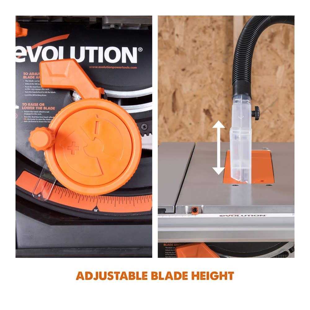 Evolution Power Tools 15 Amp 10 in. Multi-Material Table Saw RAGE5-S - Shop Hardware Tools Online Store