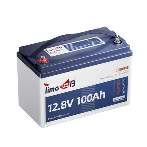 12V 100Ah TM LiFePO4 Marine Battery with Low-Temp Protection, 100A BMS, 15000+ Cycles – Lithium Iron Phosphate Battery for Trolling Motors, Yacht, Boats, RVs, Camping and Off-Grid Power 1 Pack