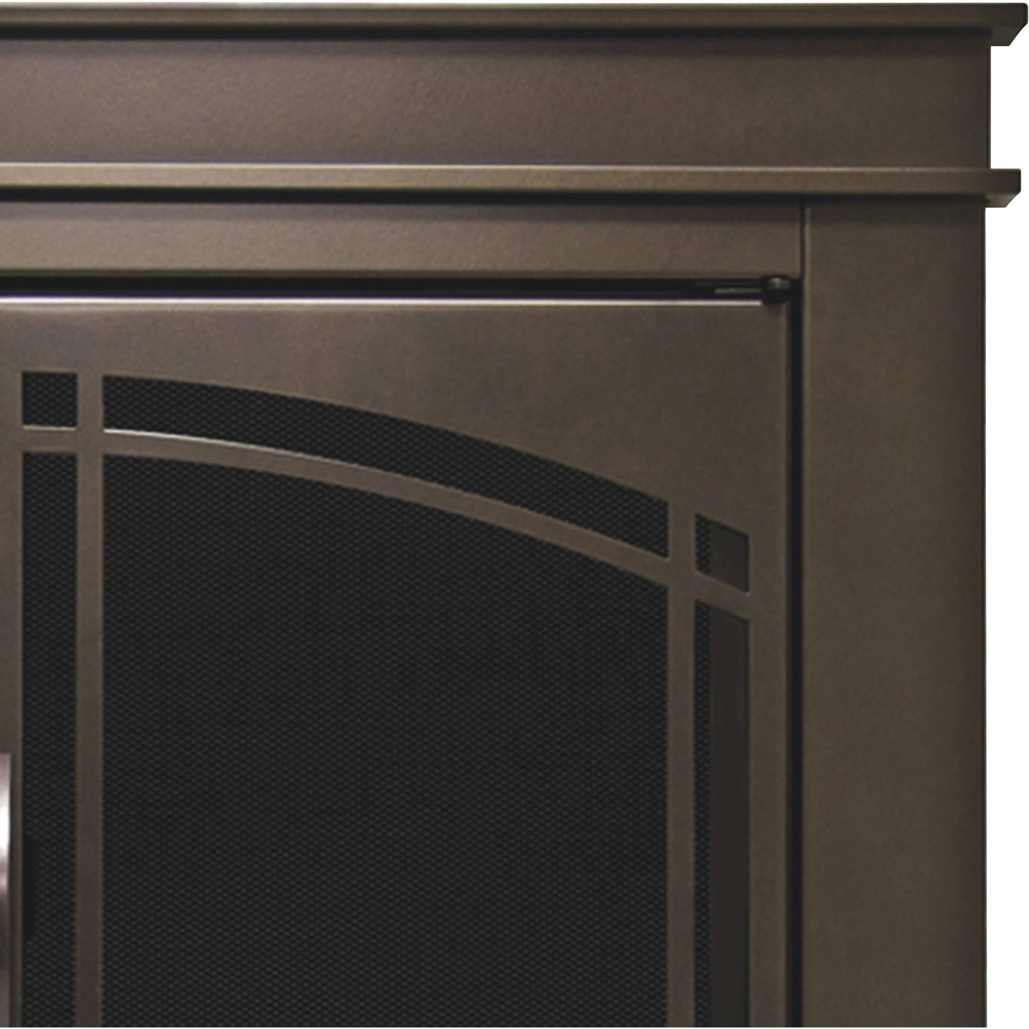 Pleasant Hearth Cabinet Style Fireplace Glass DOOR, Fenwick, Rubbed Bronze, Small