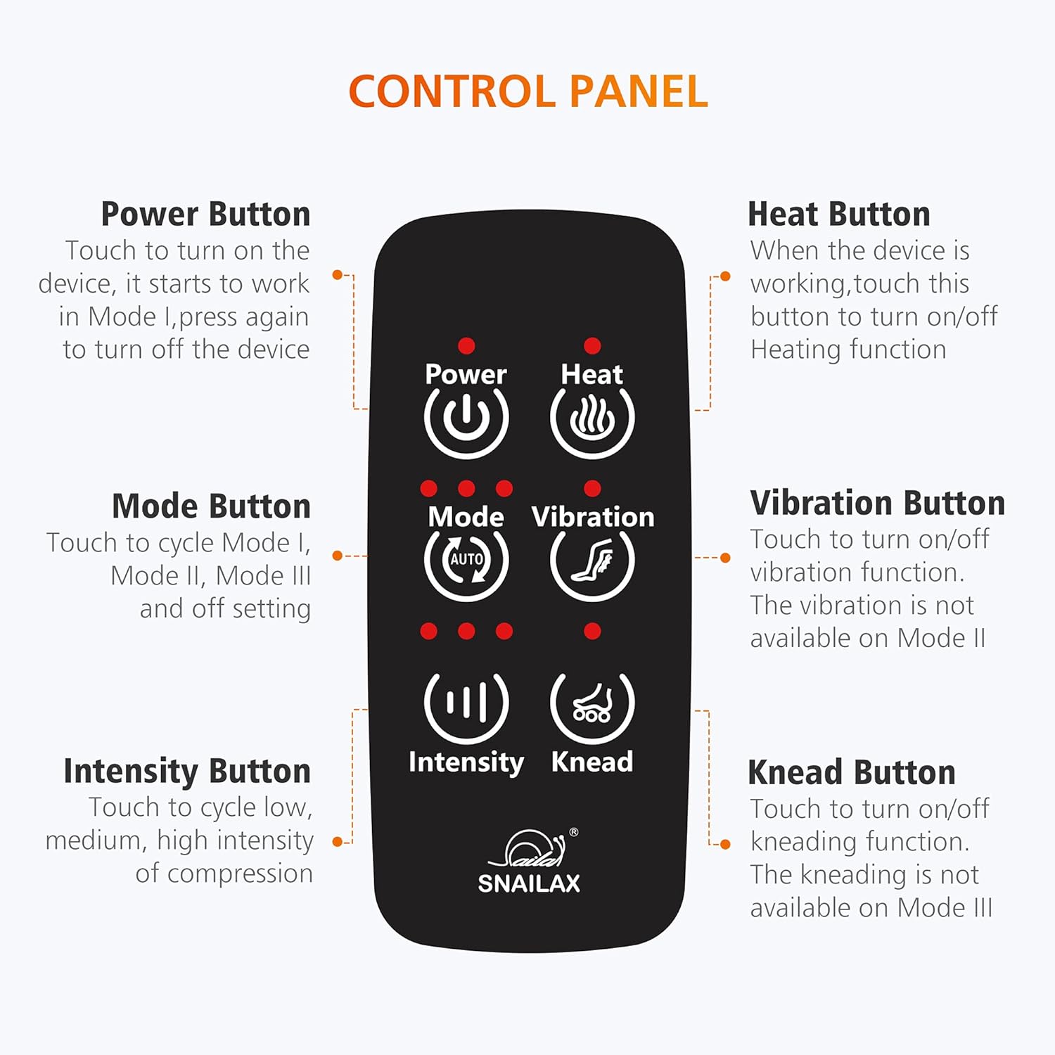 Snailax Shiatsu Foot Massager with Heat, Foot Calf Massage Machine for Plantar Fasciitis, Circulation and Pain, Relaxation, Kneading, Compression, Vibration, Rolling(No Remote)