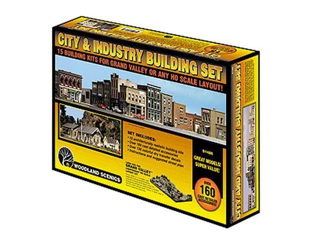 Woodland Scenics City u0026 Industry Building Set - HO Scale