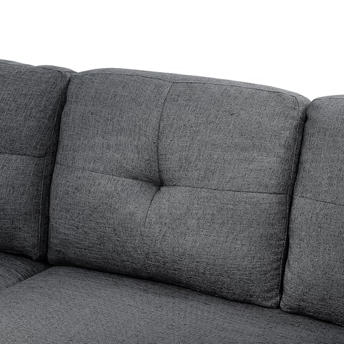 Oversized U-Shaped Sectional Sofa Couch Plush Corduroy Upholstered Modular Deep Seat Sofa&Couch Sectional W/Right Facing Chaise Lounge and 7 Toss Pillows for Home Apartment Living Room Furniture Sets