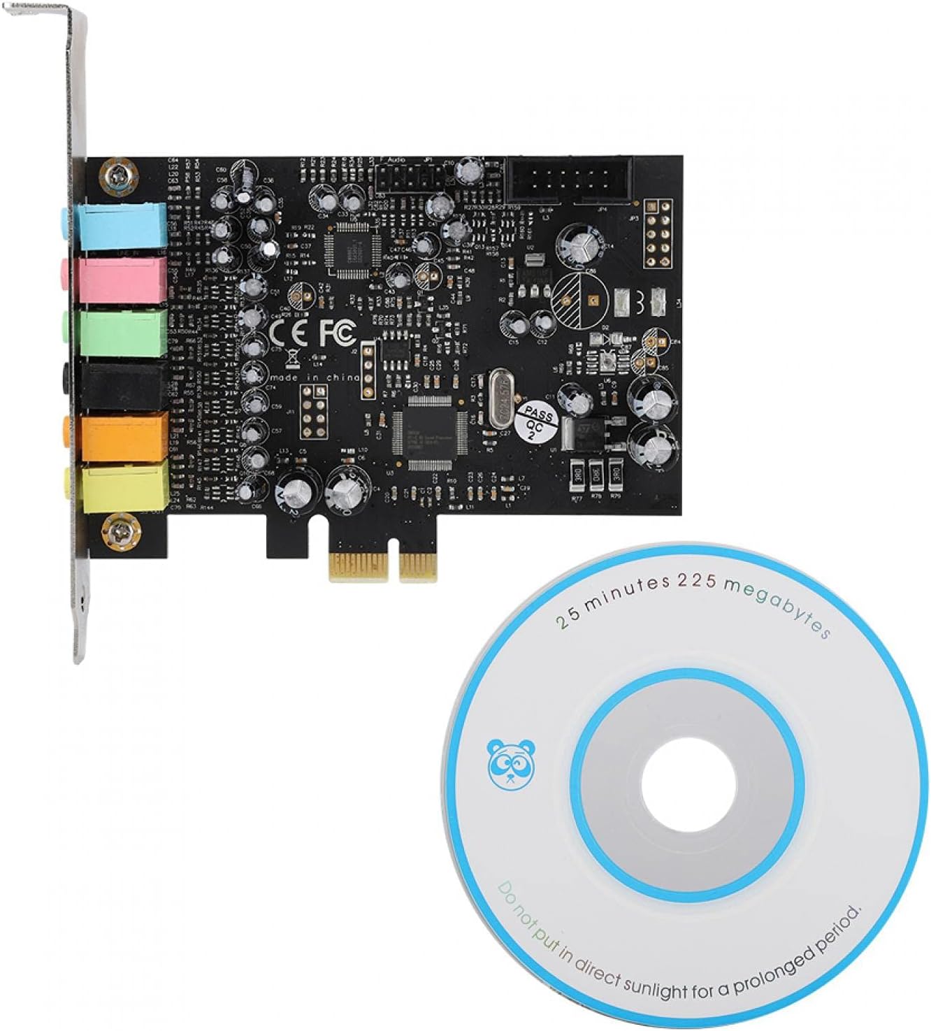 Mxzzand Sound Card PCI-E 7.1 High Performance Internal Surround Clear Sound Effect for Computer Desktop