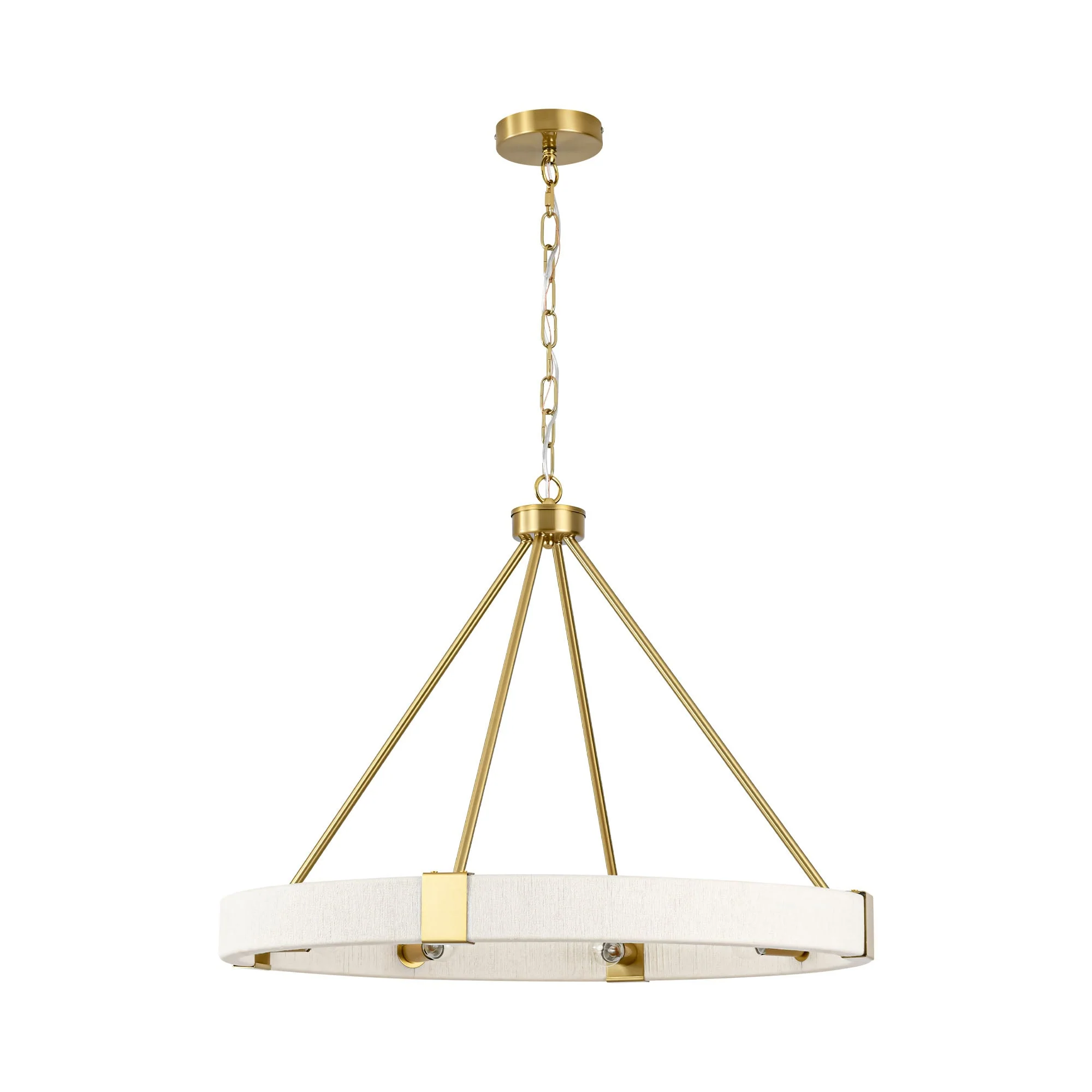 Velroa 8-Light Dimmable Fabric Boho Ring Chandelier (27)