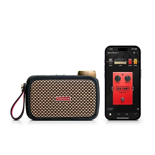 Positive Grid Spark GO 5W Ultra-Portable Smart Guitar Amp, Headphone Amp & Bluetooth Speaker with Smart App for Electric Guitar, Acoustic or Bass