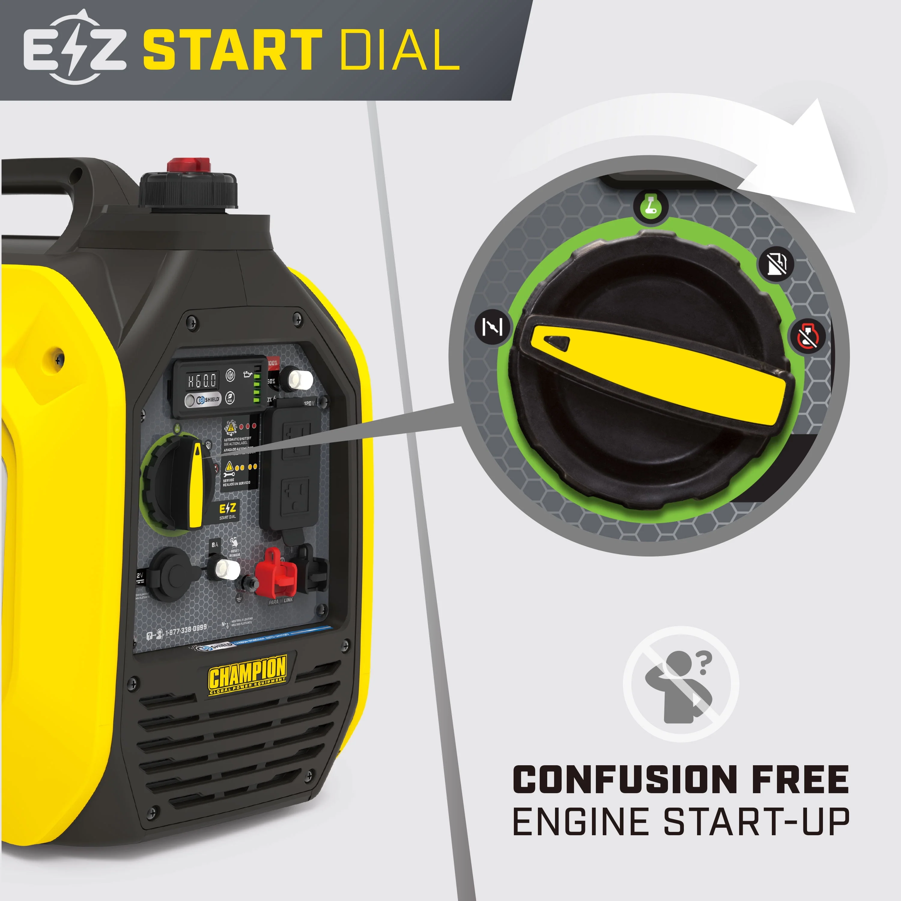 Champion Power Equipment 2500-Watt Ultralight Gasoline Portable Inverter Generator with CO Shield