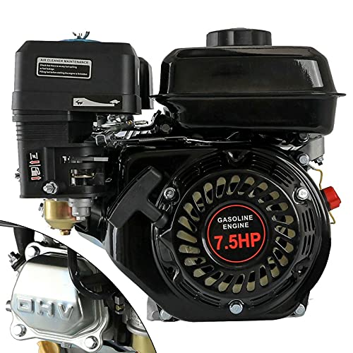 GX160 6.5HP 160cc / 7.5HP 210cc 4 Stroke Gas Engine OHV Air Cooled Pull Start Motor Air Cooled Single Cylinder Gas Engine 3600rpm for Generator Pressure Washer Go-Kart (6.5HP 160cc)