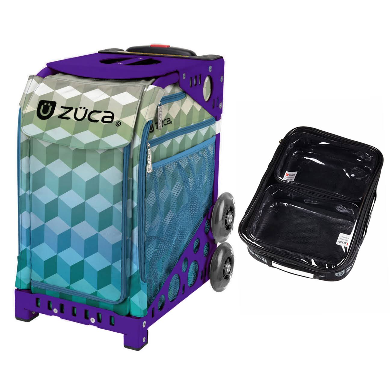 Zuca Sport Bag - Cubizm with Free One Large and Two Mini Utility Pouch
