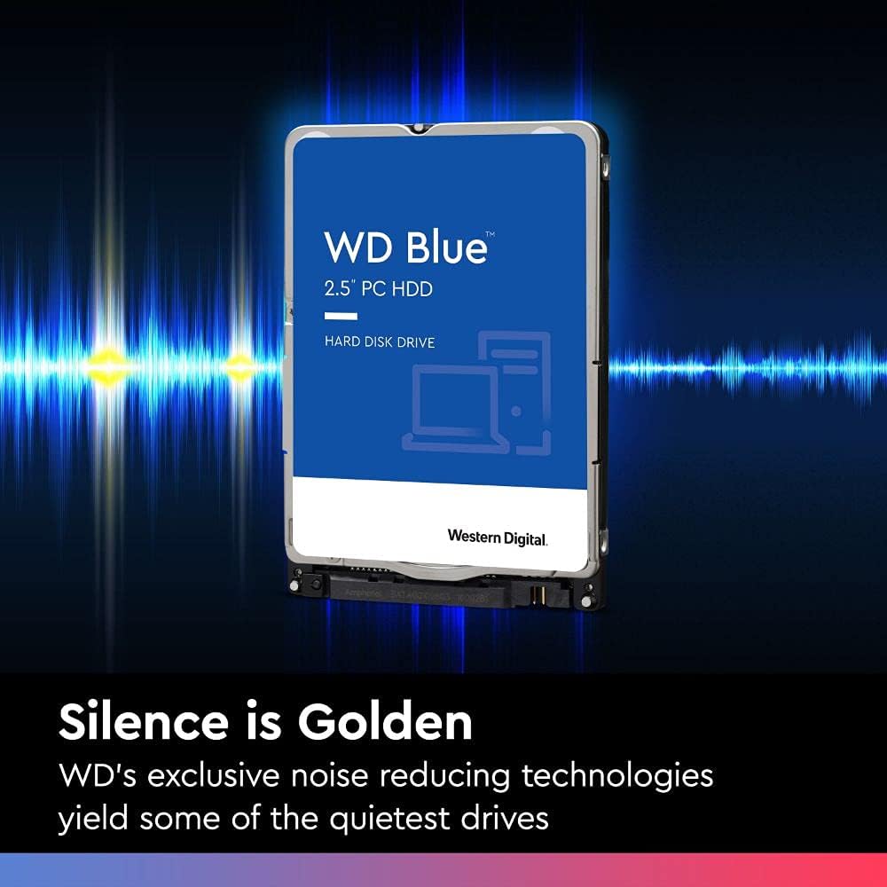 Western Digital 2TB WD Blue Mobile Hard Drive HDD - 5400 RPM, SATA 6 Gb/s, 128 MB Cache, 2.5 - WD20SPZX