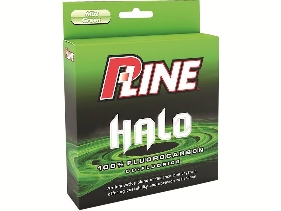 P-Line Halo Fluorocarbon Mist Green Fishing Line 2000 yd Bulk Spool