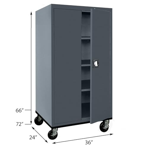 Sandusky Lee Transport Metal Storage Cabinet, Black