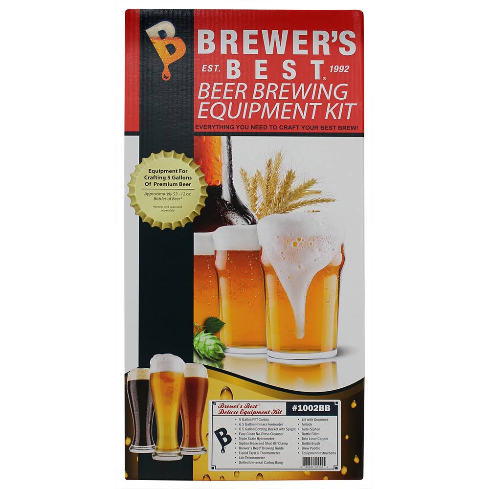 Brewers Best Deluxe Beer Brewing Equipment Kit w/Better Bottle Carboy