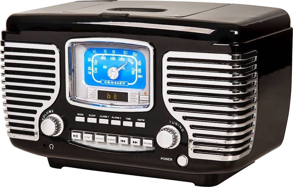 Crosley - Corsair Radio CD Player - Black