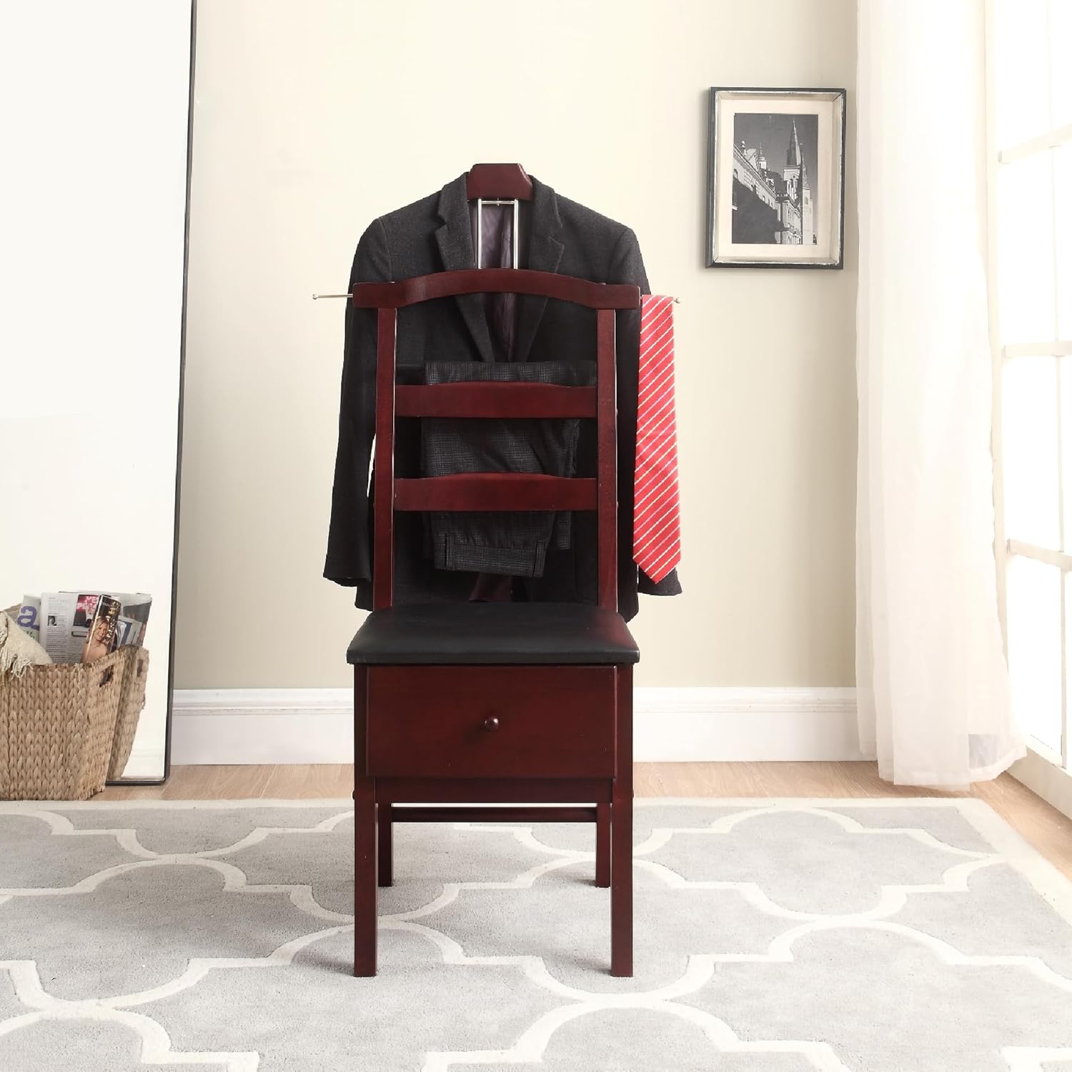 Proman Products Chair Valet, Mahogany