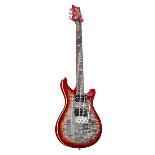 PRS Guitars 6 String SE Custom 24-08 Electric Guitar, Blood Orange with Gig Bag, Right, (107994::BR:)