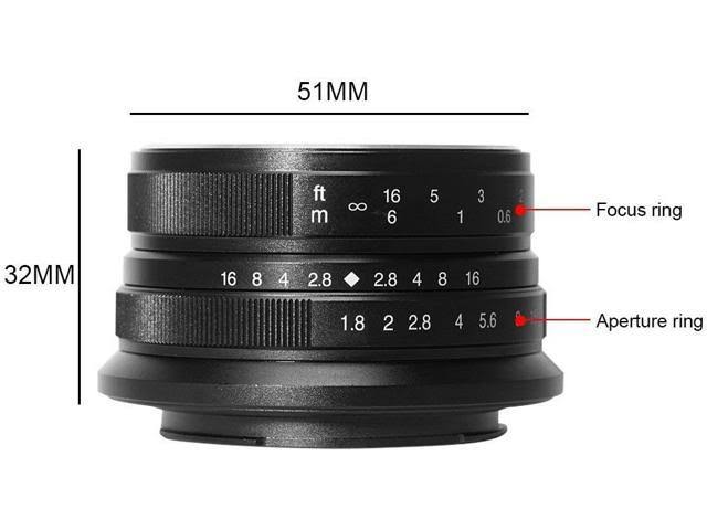 7artisans 25mm f/1.8 Manual Focus Prime Fixed Micro Four Thirds Lens (Silver)