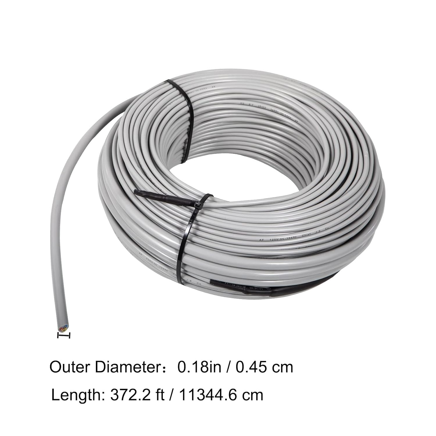 VEVOR Floor Heating Cable 128.8 Square Feet Durable Floor Tile Heat Cable, Waterproof and Insulated, with Convenient Temperature Control Panel, Rapid Heating Cable Under Floor w/No Noise or Radiation