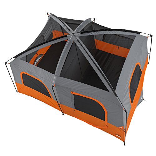 CORE Tent for Family Camping | 10 Person / 11 Person / 12 Person Large Multi Room Cabin Tents for Car Camping & Outdoor Adventures