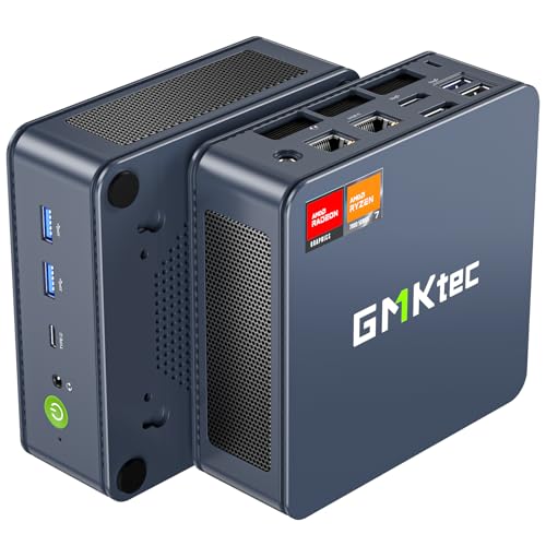 GMKtec Gaming PC, K11 AMD Ryzen 9 8945HS(8C/16T, Up to 5.2GHz), 32GB DDR5 RAM 1TB Mini PC Desktop Computer, Oculink, Dual NIC 2.5GbE LAN, HDMI/DisplayPort/USB4*2