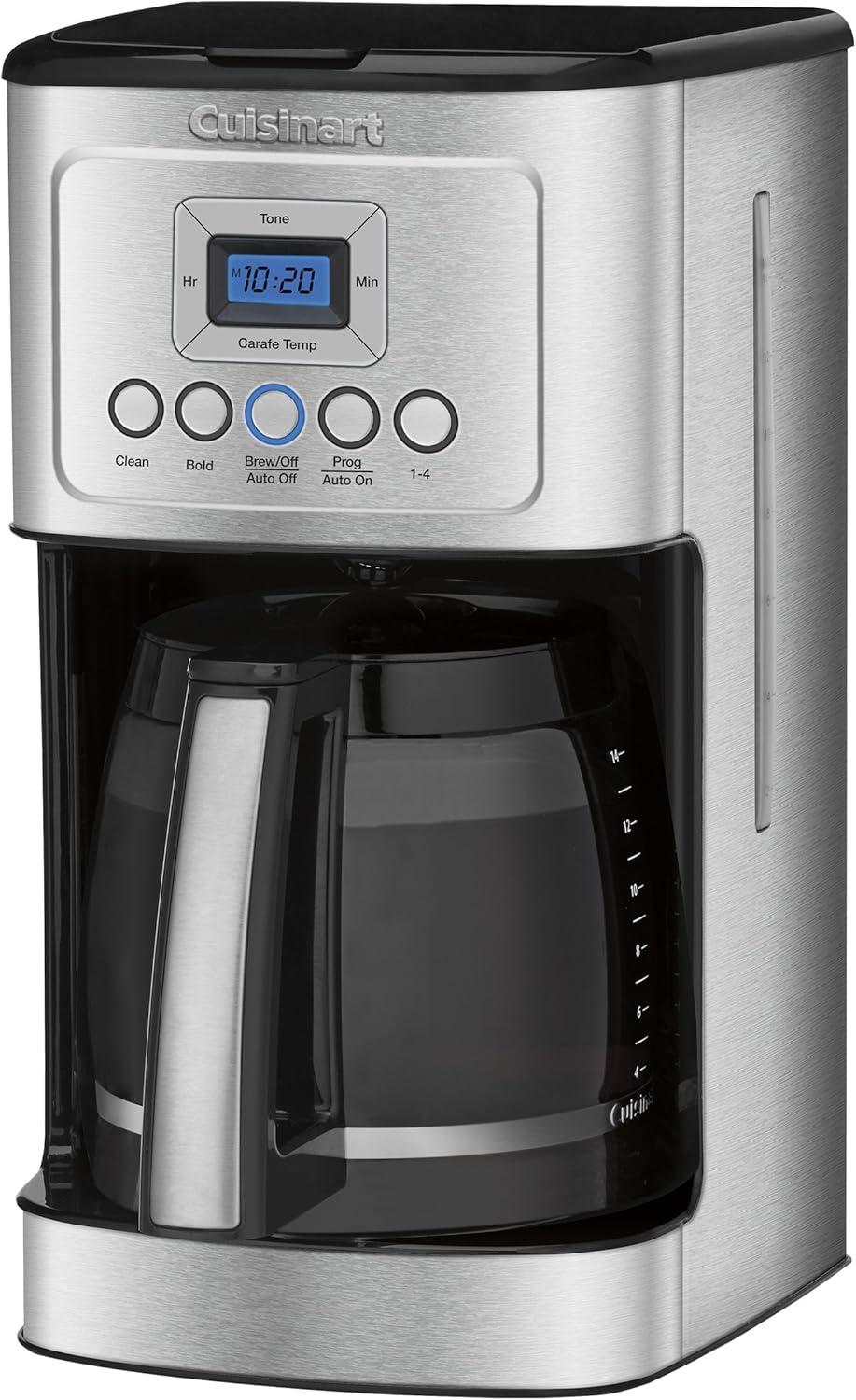 Cuisinart DBM-8 Supreme Grind Automatic Burr Mill and Coffee Maker by, 14-Cup Glass Carafe, Fully Automatic for Brew Strength Control & 1-4 Cup Setting, Stainless Steel, DCC-3200P1
