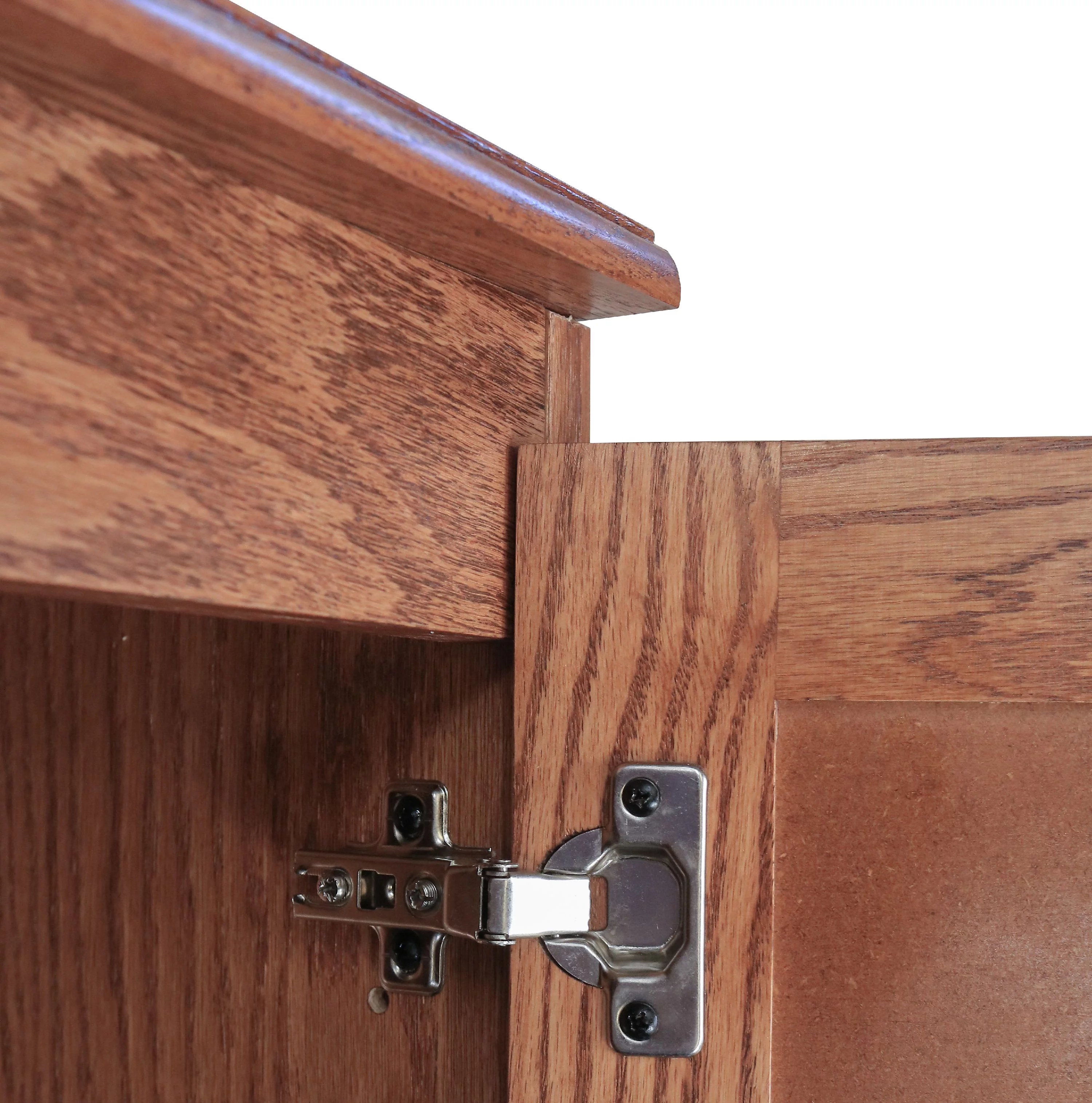 Concepts in Wood Storage Cabinet, 72 inch with 5 Shelves - Oak Finish