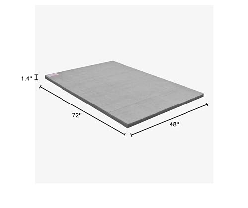 IncStores Cheer Mat | Rollout Gymnastics Mat with a Grippy Gym Carpet Top | Portable Cheerleading Gym Mats for Home Workout and Practice
