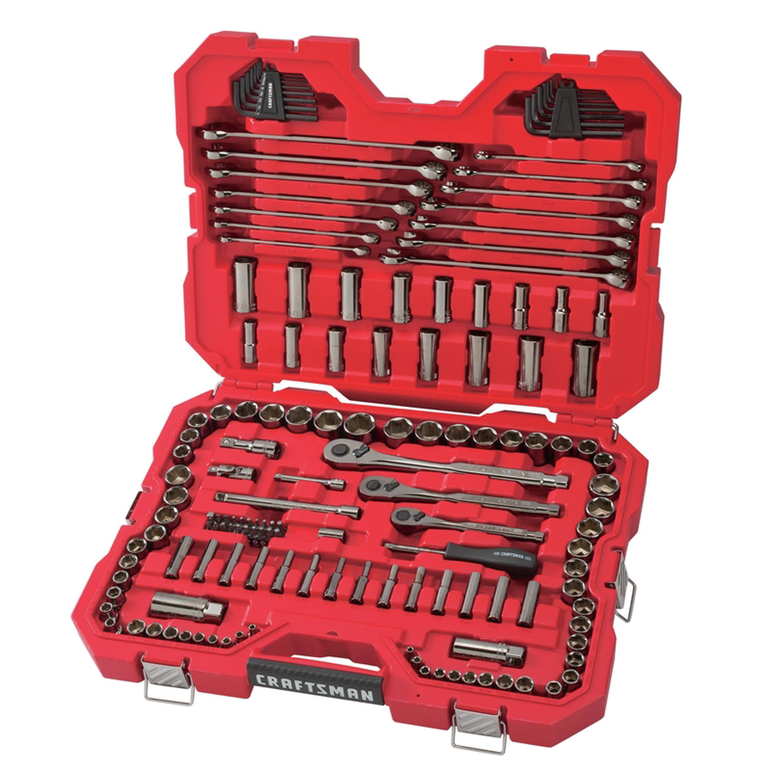 Craftsman 121 Piece SAE and Metric Chrome Mechanic Tool Set
