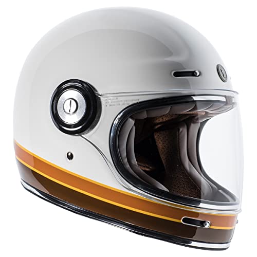 TORC T1 Fiberglass Retro Full Face Motorcycle Helmet DOT & ECE Approved