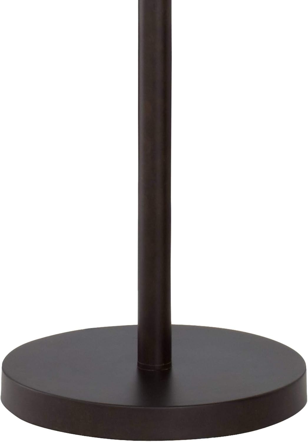 Franklin Iron Works Tremont Modern Mid Century Floor Lamp Standing 62" Tall Deep Bronze Metal Tan Burlap Drum Shade for Living Room Reading Bedroom Office House Home Decor