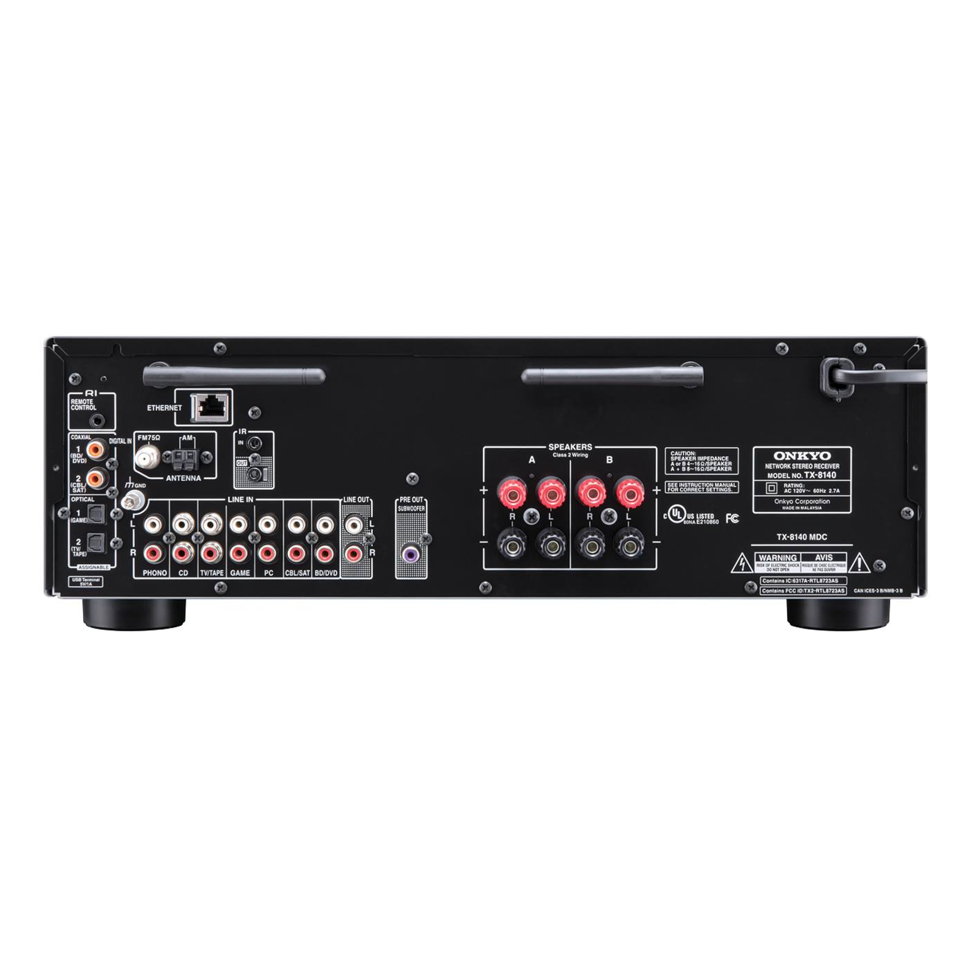 Onkyo Tx-8140 Network Stereo Receiver with Built-In Wi-Fi u0026 Bluetooth and DX-C390 6-Disc Carousel CD Player