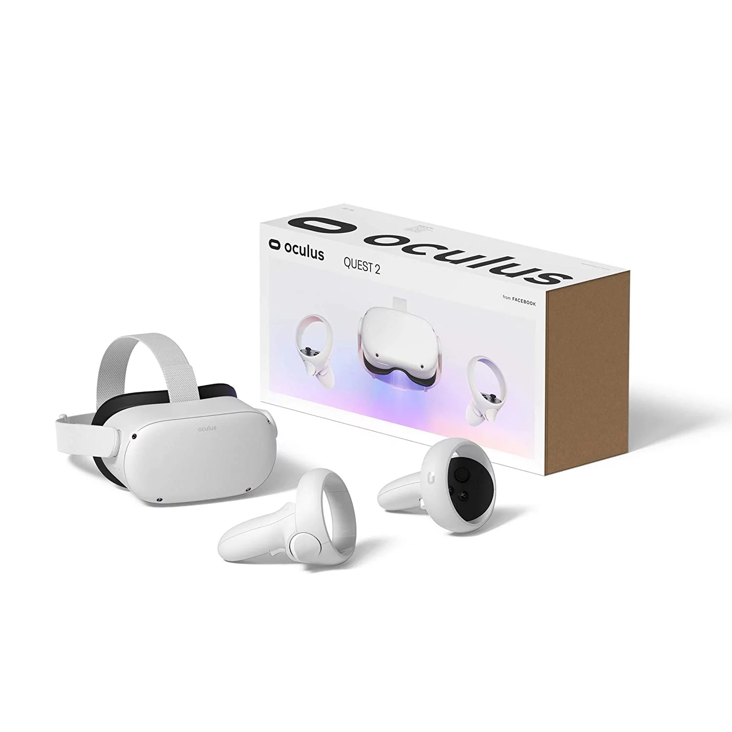Oculus Quest 2 All-in-One Virtual Reality 256GB Gaming Headset, Touch Controllers, Bundle with 4 AA Batteries Accessories & Hand Strap Accessories